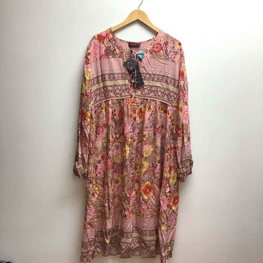 Ray lposha NWT Dress pink floral XXL